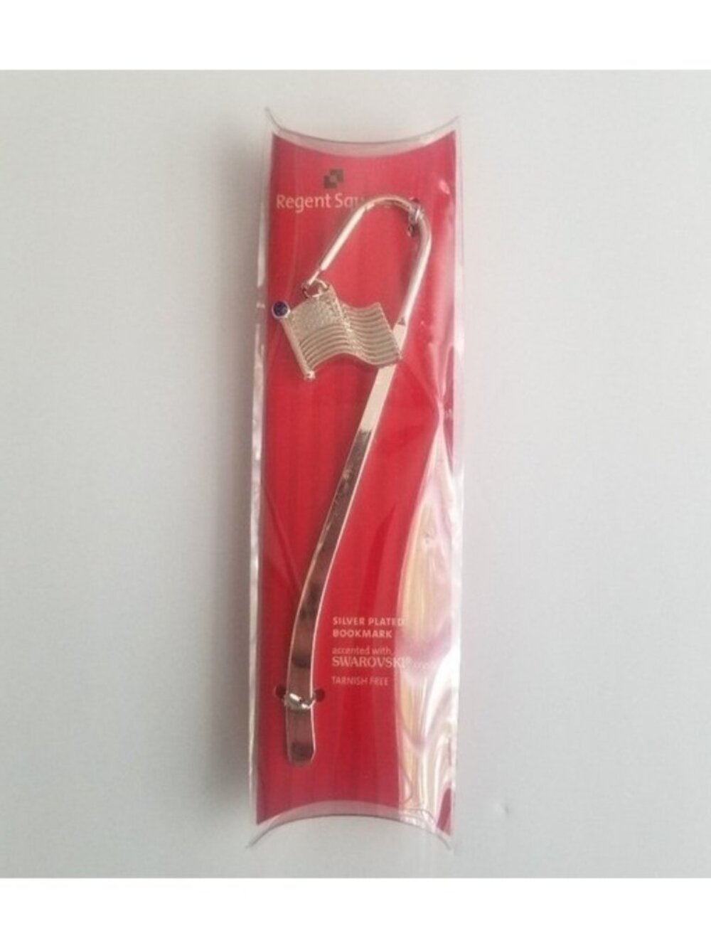 American Flag Silver Plated Bookmark